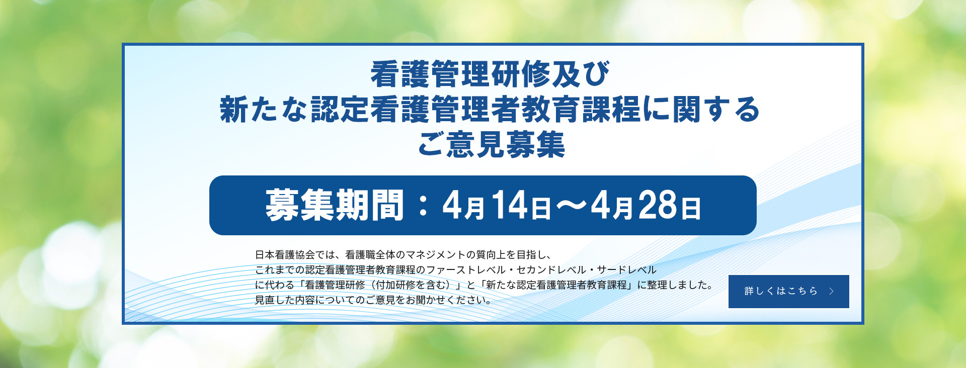 看護管理研修及び新たな認定看護管理者教育課程に関するご意見募集_pc