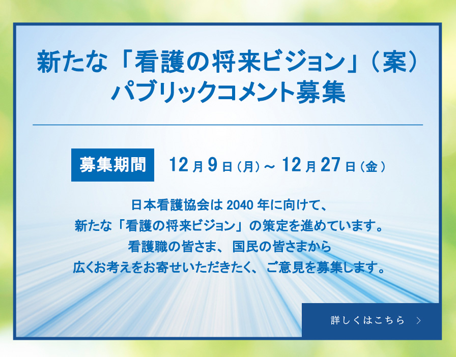 新たな「看護の将来ビジョン」(案)に関する意見募集について_SP