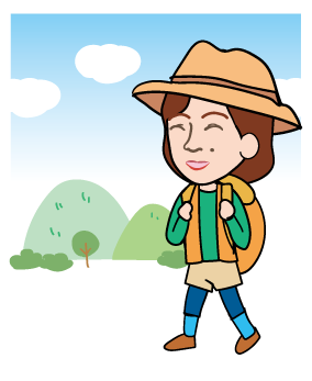 山菜に向かう岡島理事